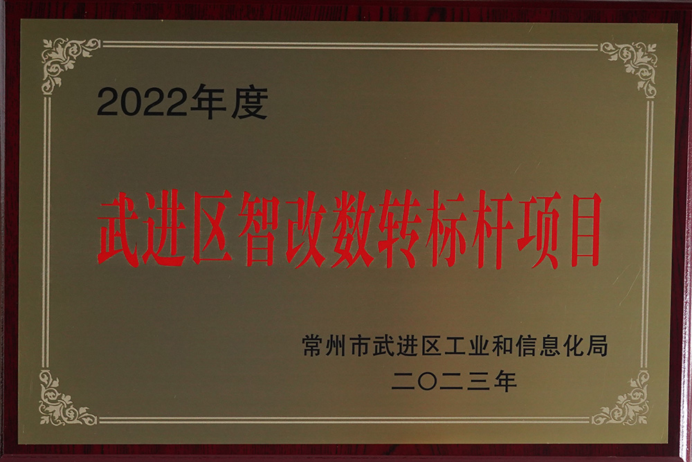 2022年度武進區智改數轉標桿企業